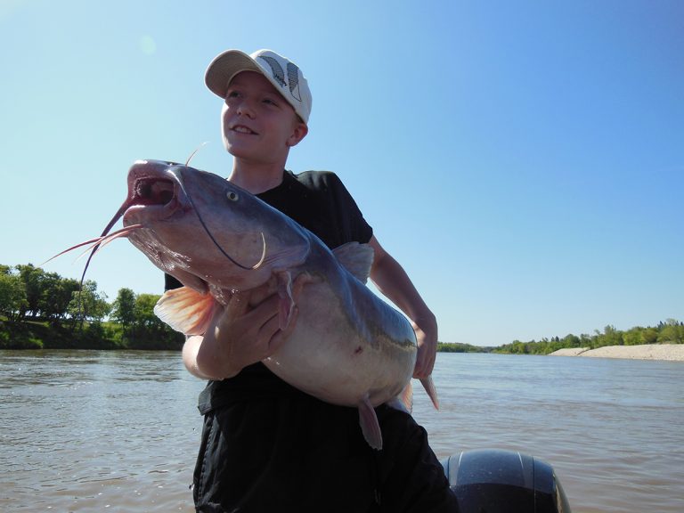 Youth Red River catfishing