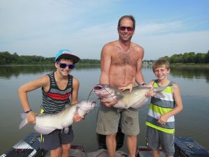 Family Catrfishing trip with kids
