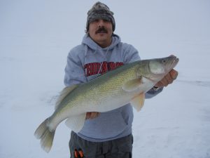 Walleye ice fishing